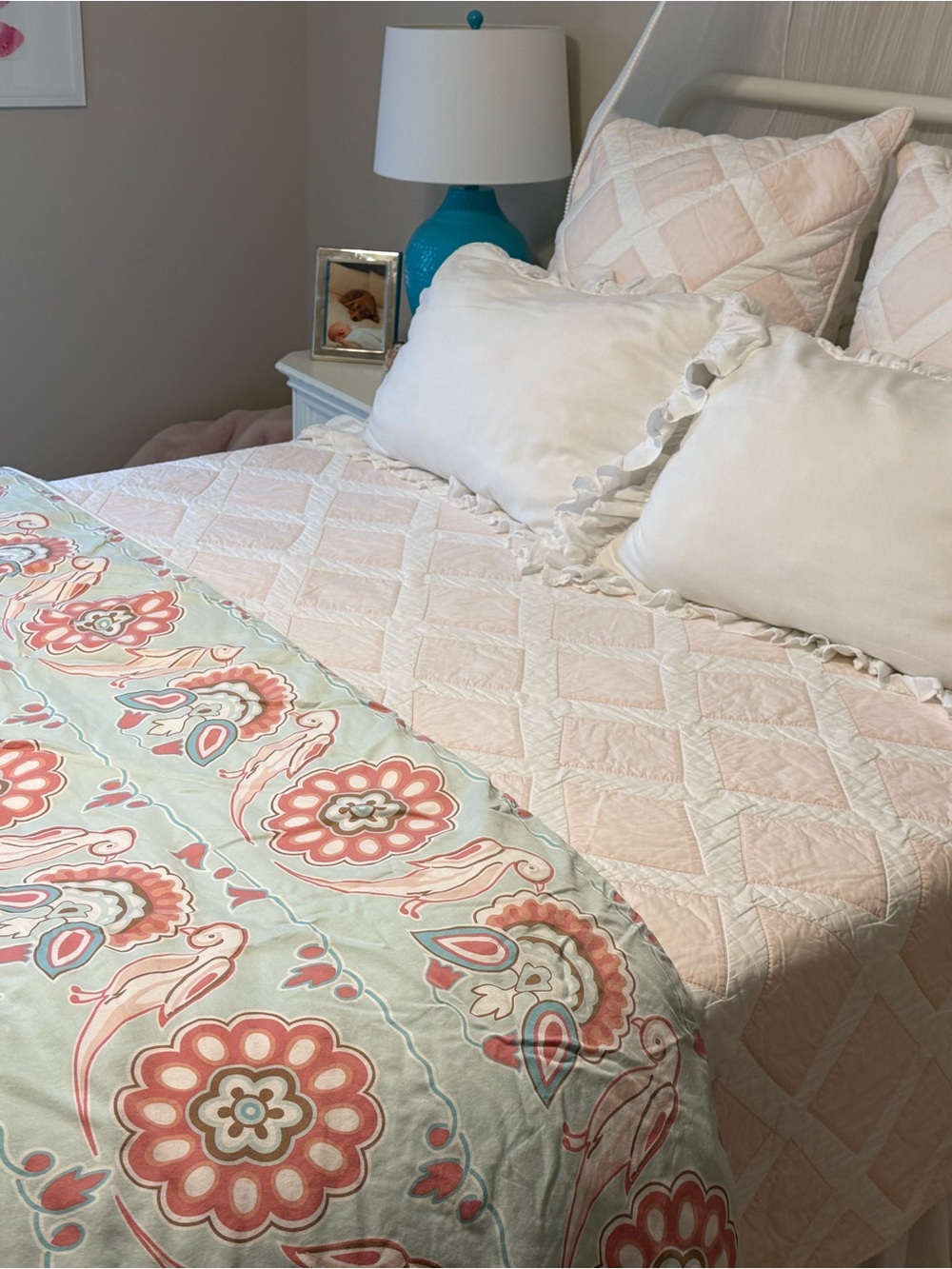 Serena & Lily Diamond Quilt and Euro Shams Set